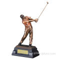 Bronze Golf Player Statue for Sale